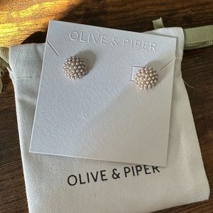Olive & Piper Pearl Pave Studs